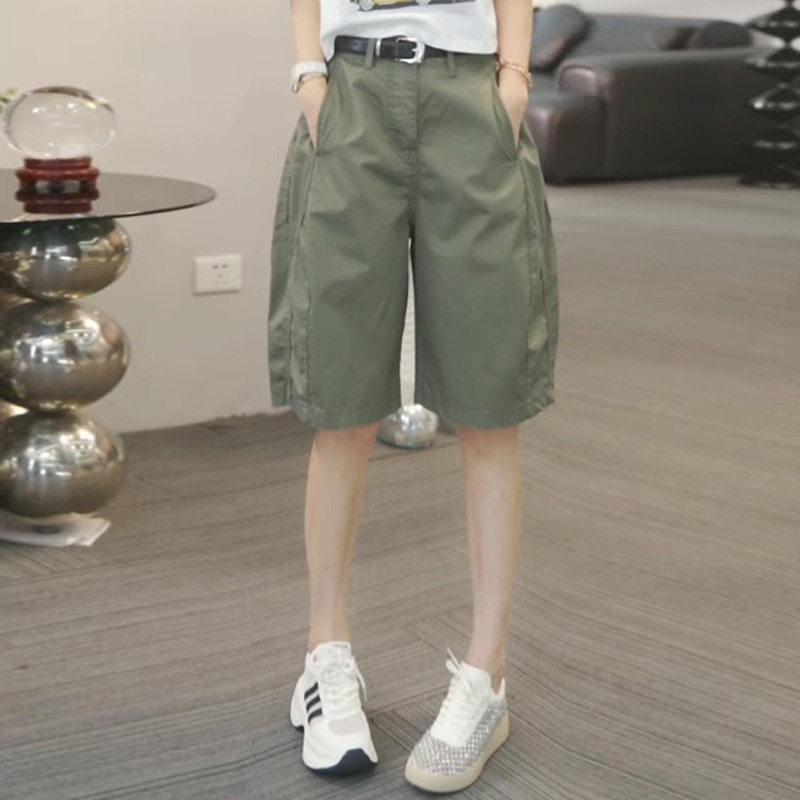 今年流行爆款休闲五分运动裤女2025夏季新款时尚显瘦花苞工装裤子