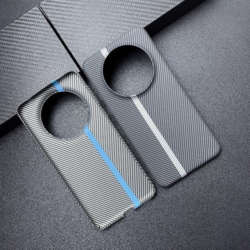 适用华为Mate60Pro+手机壳Mate40RS凯夫拉碳纤维纹理Mate50/30Pro全包Pura70Pro全包P60/P50磨砂P40Pro时尚