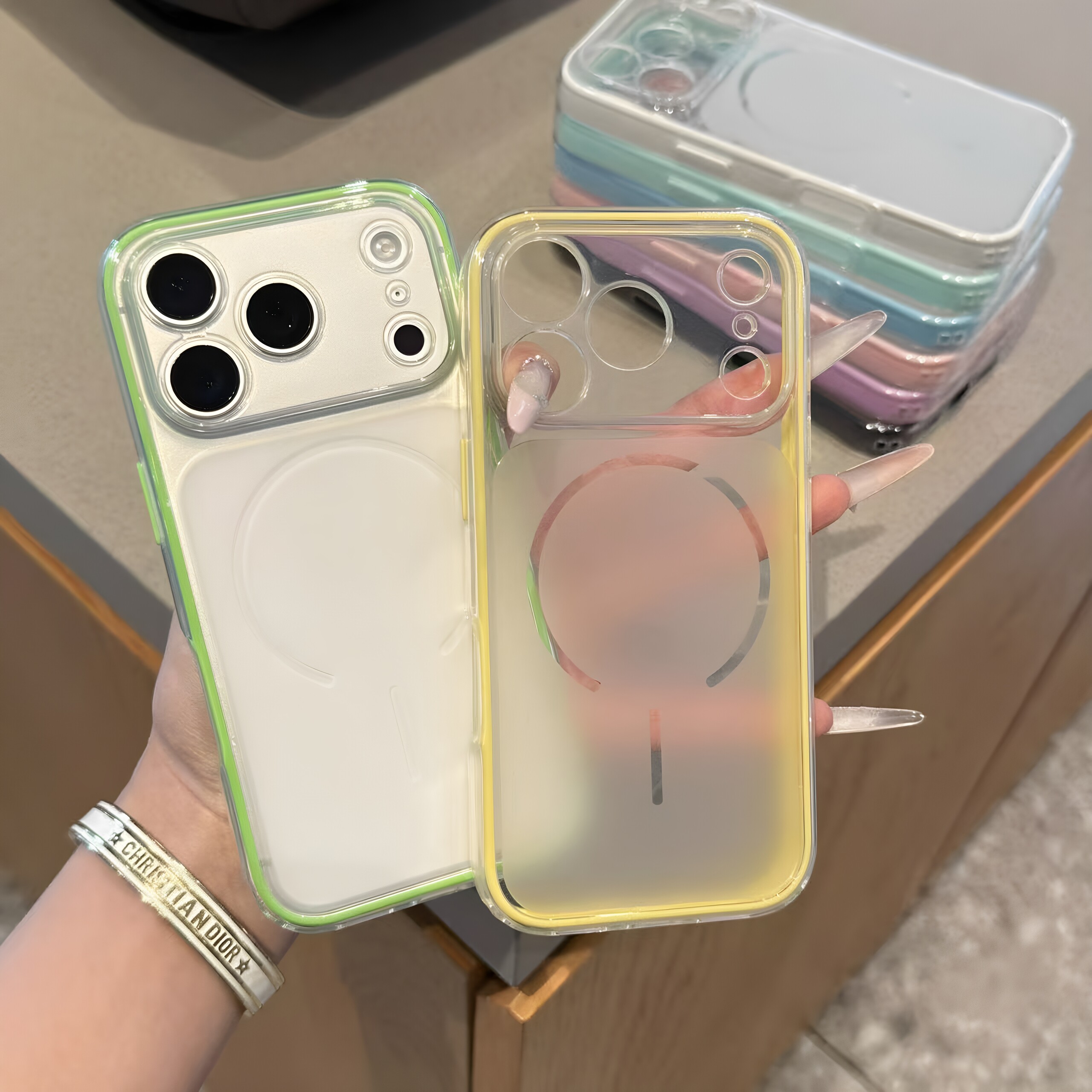 小清新二合一果冻适用苹果17promax磨砂透明手机壳iPhone16Pro新款15plus高级感14硅胶13全包12防摔