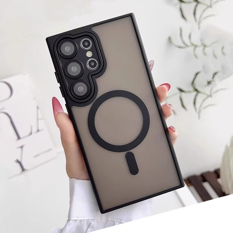 高品质适用三星s24ultra手机壳带镜头膜s23plus摄像头全包s25u磨砂肤感s24磁吸s23u防摔s22u高级感s24+外壳