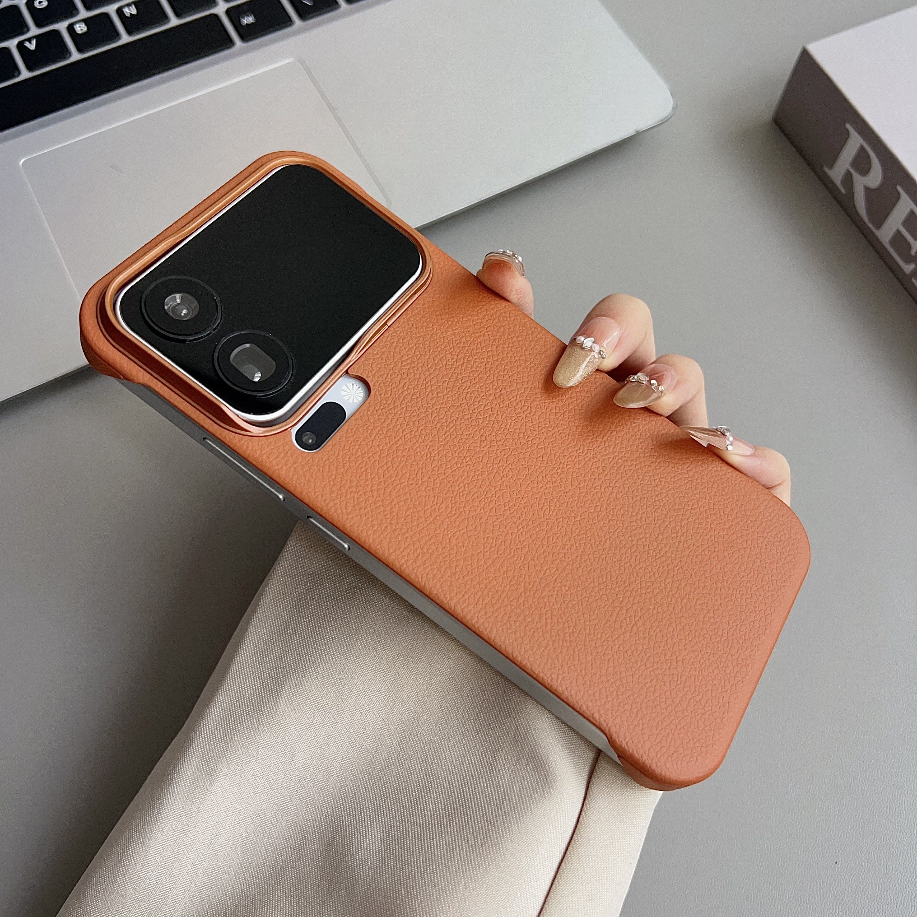 适用小米17promax手机壳轻奢风荔枝皮纹半包无边框磁吸小米17pro手机壳Xiaomi15散热小米14pro情侣时尚小米15