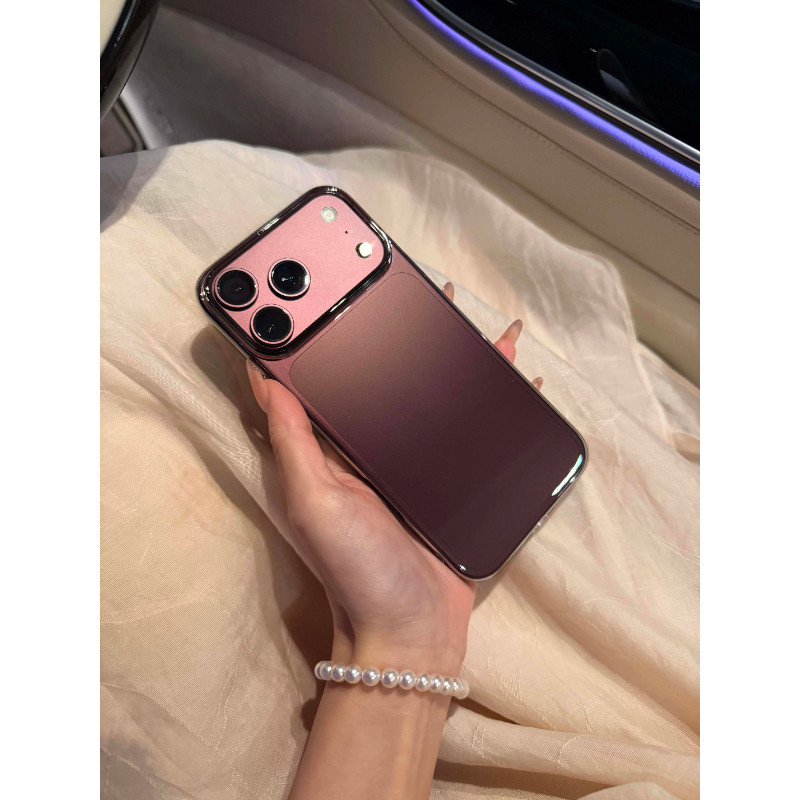 适用iPhone18promax手机壳苹果17promax新款轻薄商务简约透黑磁吸硬壳16pro高级感小众5大孔14散热13硬保护套