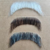 男士 影视胡须逼真款 假胡子演出道具 仿真花白色假胡须 山羊胡