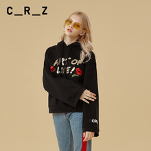 crz潮牌专柜新品舒适保暖女卫衣2