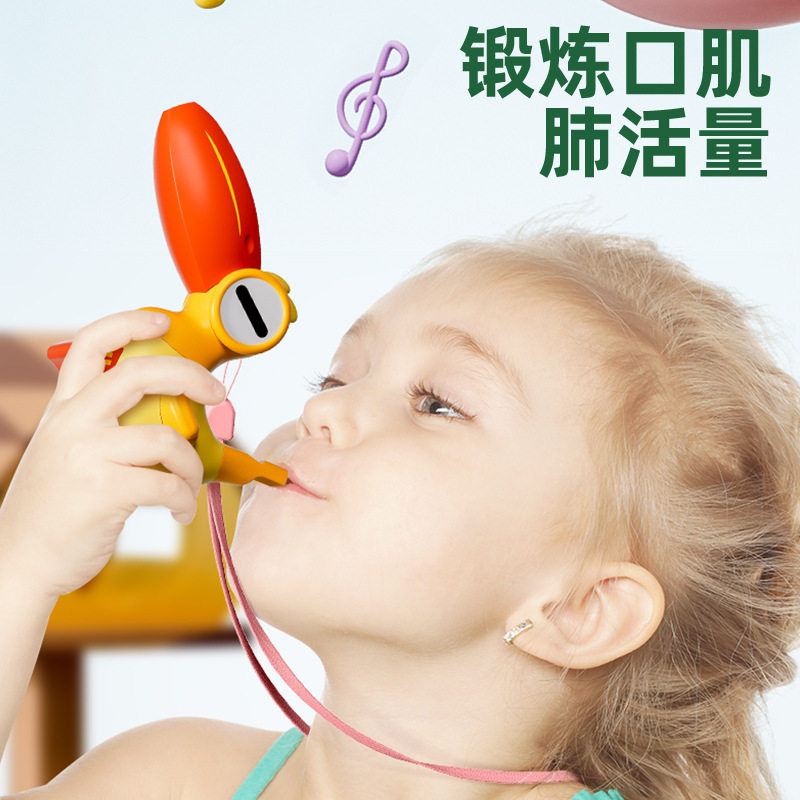 儿童卡通水鸟口哨可加水小鸟哨子幼口肌发音训练注水会学鸟叫玩具