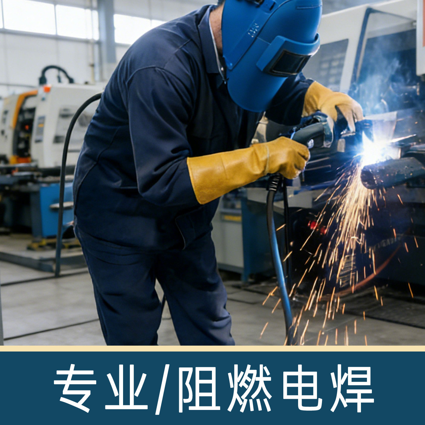 电焊工作服焊工防烫套装阻燃纯棉男士衣服裤子加厚专业防火防护服