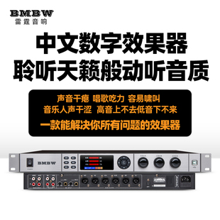 BMBW专业防啸叫前级数字效果器舞台KTV家用K歌混响会议音频处理器