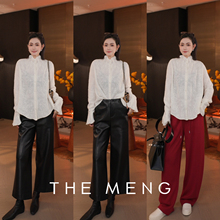THE MENG【晴雅】极细美丽诺全羊毛交织拉花开衫