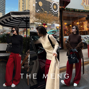 可机洗超细绵羊毛打底毛针织衫 小心机 MENG THE