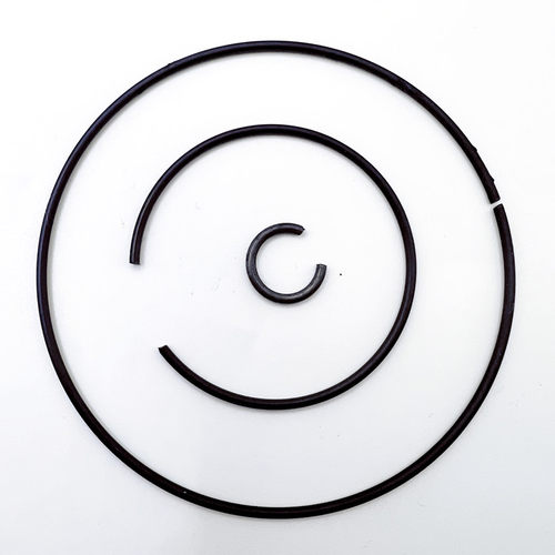 钢丝卡圈轴承孔内外用止动环弹簧钢线径粗2mm定制非标异型C型卡簧