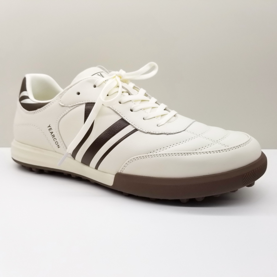 意尔康男鞋2024秋季新款时尚运动休闲德训鞋真皮板鞋系带小白鞋男