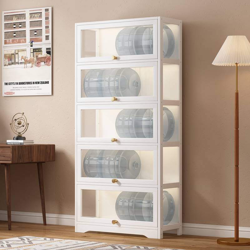 书柜落地实木书架带门置物架收纳柜防尘自由组合展示柜Z子现代简