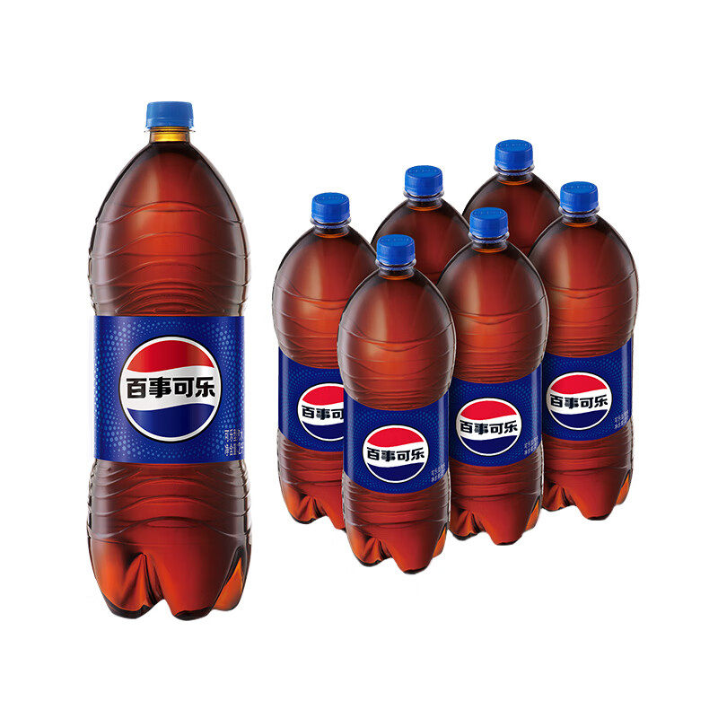 百事可乐2L*6瓶大瓶整箱装碳酸饮料汽水家庭聚会分享美年达七喜