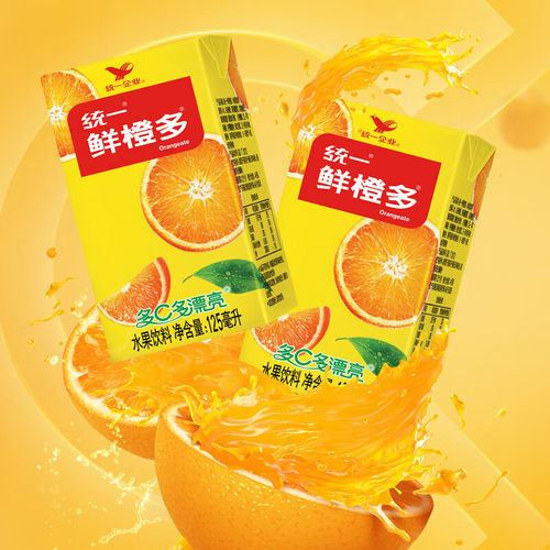 统一鲜橙多125ml*24盒