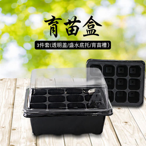 12孔透明加厚塑料育苗盒
