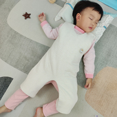 婴儿童护肚兜衣秋冬四季 宝宝防着凉睡袋背心小孩睡觉防踢被子神器
