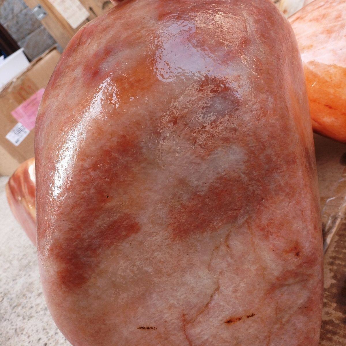 纯天然新疆金丝玉原石摆件新疆黄蜡石雕刻料观赏石正品D7 重30斤