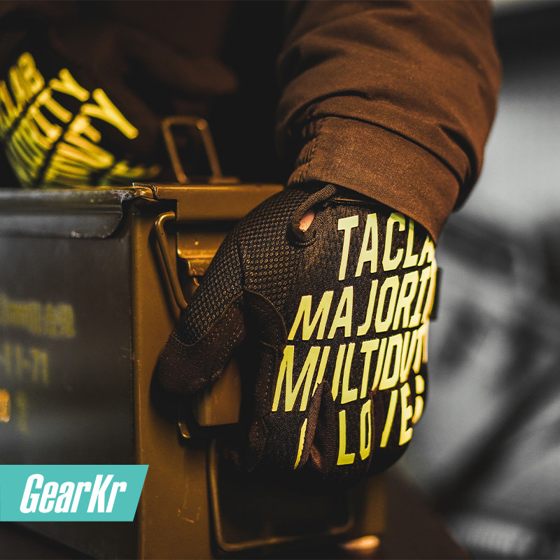 战术手套荧光全指TACLAB