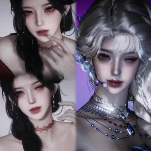 发2 限量 鎏金 wink 亵渎物 御姐 燕云十六声捏脸女端游手游通用