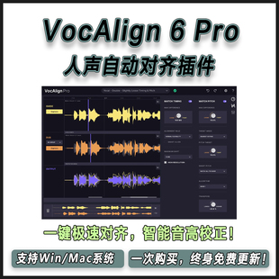 Synchro Arts VocAlign 6 Pro 专业版人声合唱对白自动对齐插件