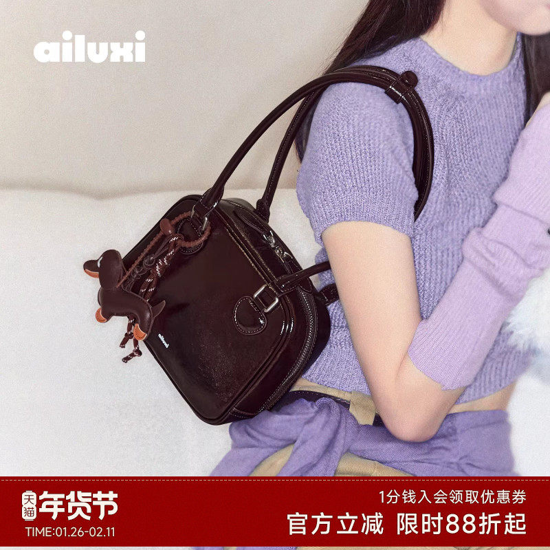 爱路喜包包女贝塔包小版托特腋下包上班通勤包酒红色大容量手提包,箱包皮具/热销女包/男包,波士顿包,淘宝优惠券,粉丝福利购,淘宝优惠卷