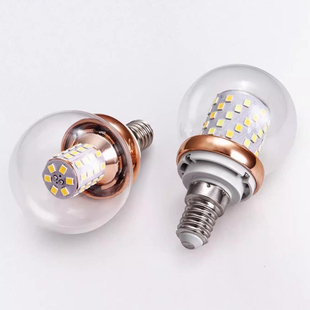 节能护眼LED灯泡E14螺口E27圆形球泡E12美国E26三色照明高定光源
