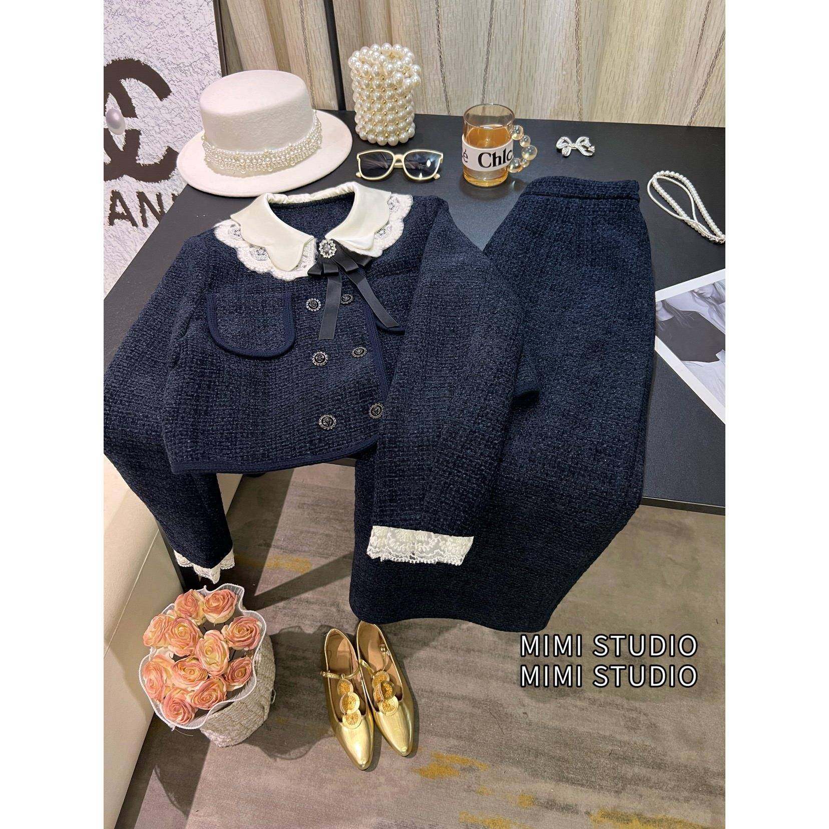 法式小香风羽绒服套装女2025冬季娃娃领粗花呢子短外套长裙两件套,女装/女士精品,时尚套装,淘宝优惠券,粉丝福利购,淘宝优惠卷