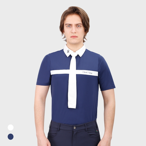 Hello Horse男士马术竞赛短袖T恤男骑马马术T恤骑士服装速干透气