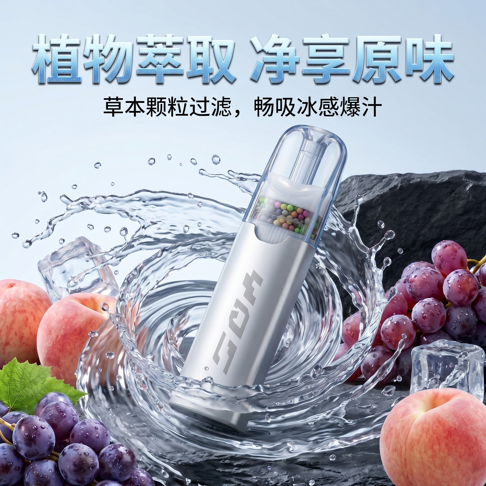 金属果味过滤嘴清凉水果薄荷过滤器薄荷植物颗粒烟嘴粗中细一次性