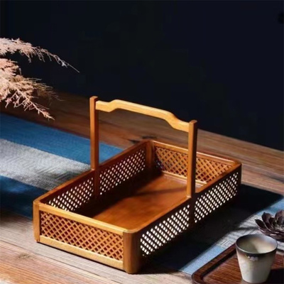 木制品榫卯金丝楠镂空红木工艺品