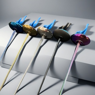 诺力克斯CFA认证比赛电动花剑不锈钢色彩色电动花剑击剑器材装 备