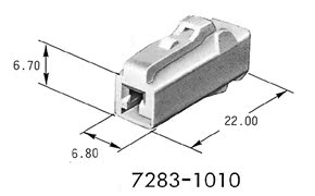日本原厂原装正品 现货供应  7283-1010  72831010 汽车插头