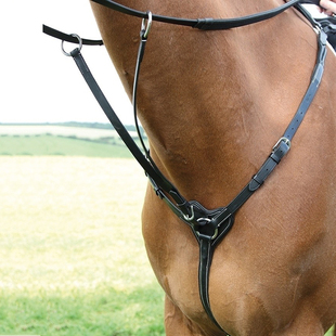 英国Shires胸带低头革马匹调教牛皮低头革（8214016）