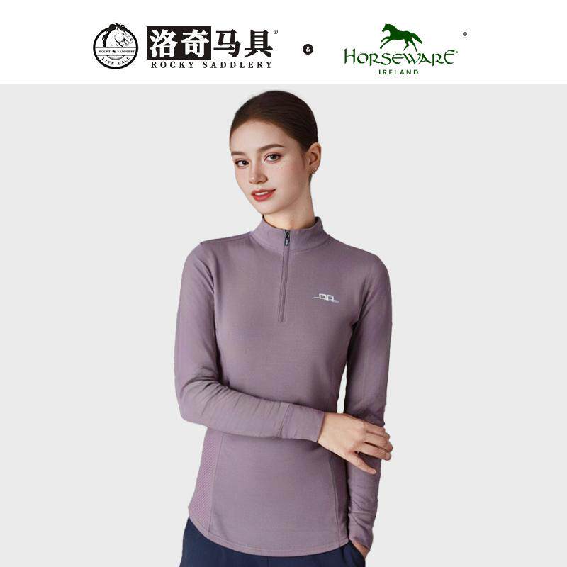 horseware女款康纶纤维长袖衫衬衣马术上衣服装HW85059