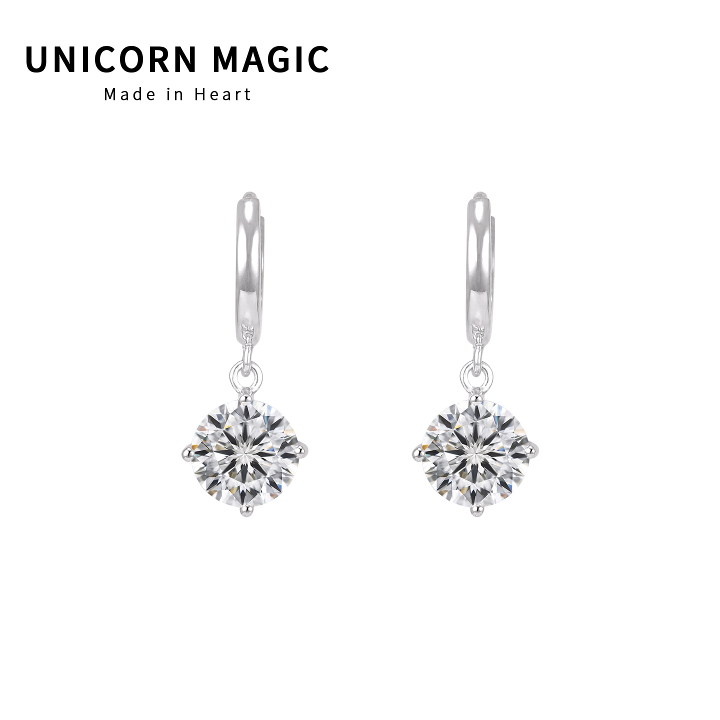 简单大方耳环莫桑钻耳扣男士耳环