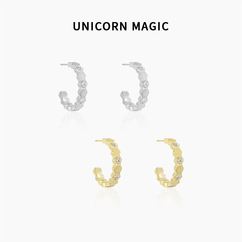 简约银针耳钉圆圈耳环小巧精致