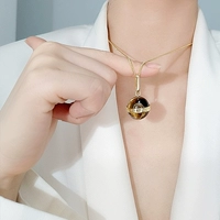 Тигровый глаз камень планета ifashion ожерелье легкая роскошная ниша длинное ожерелье мужская модная европейская и американская уникальная декоративная цепочка на ключицы
