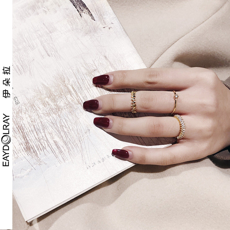 2019新款韩国包18k金食指环骨节戒指饰品日韩装饰戒指一套四只在类目 饰品/流行首饰/时尚饰品新, 戒指/指环中 - 来自Buy2taobao.com提供专业的淘宝代购服务