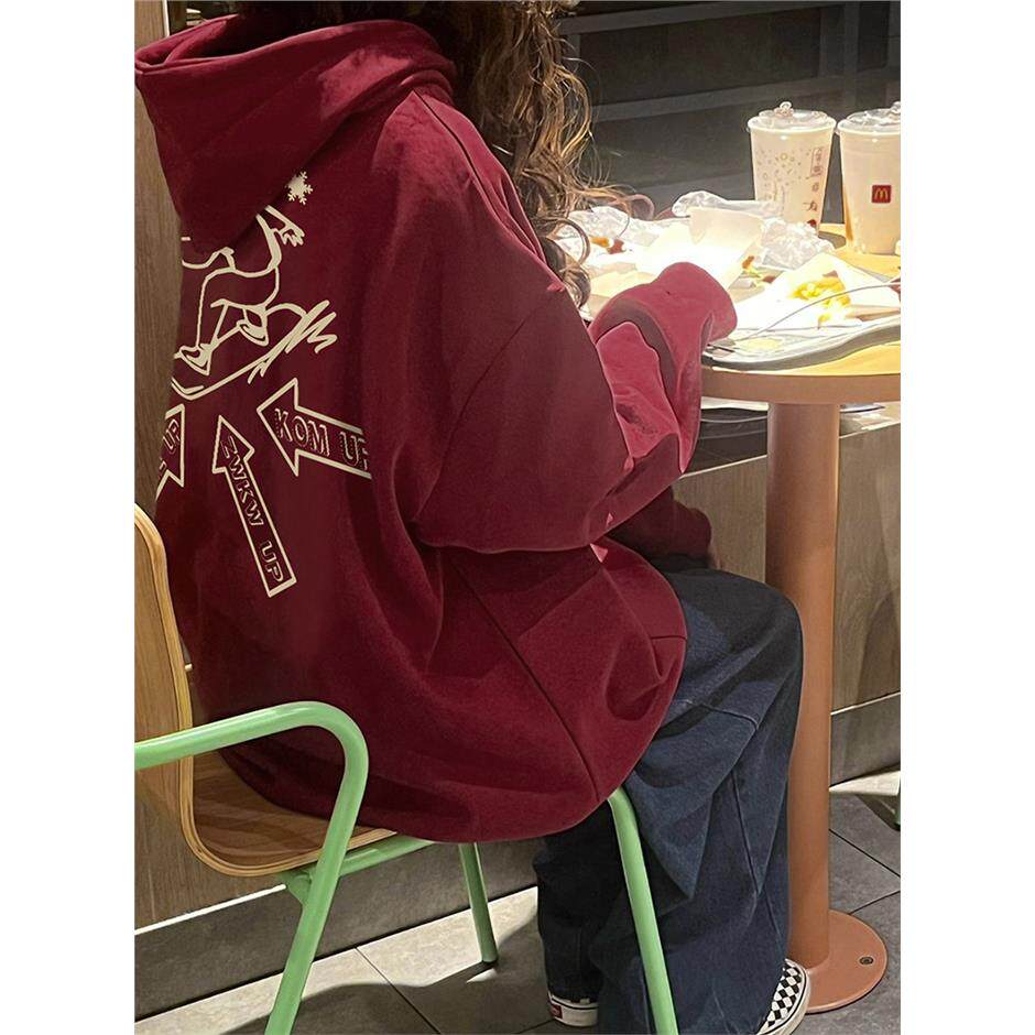 oversize连帽卫衣女大码2