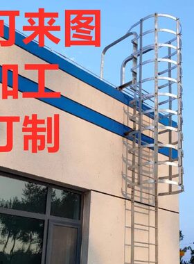 15j401图集爬梯上屋面钢爬梯镀锌钢爬梯护笼检修爬梯不锈钢爬梯