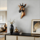 长颈鹿壁挂壁饰欧式 创意动物头墙面立体装 饰家居客厅格调挂件复古