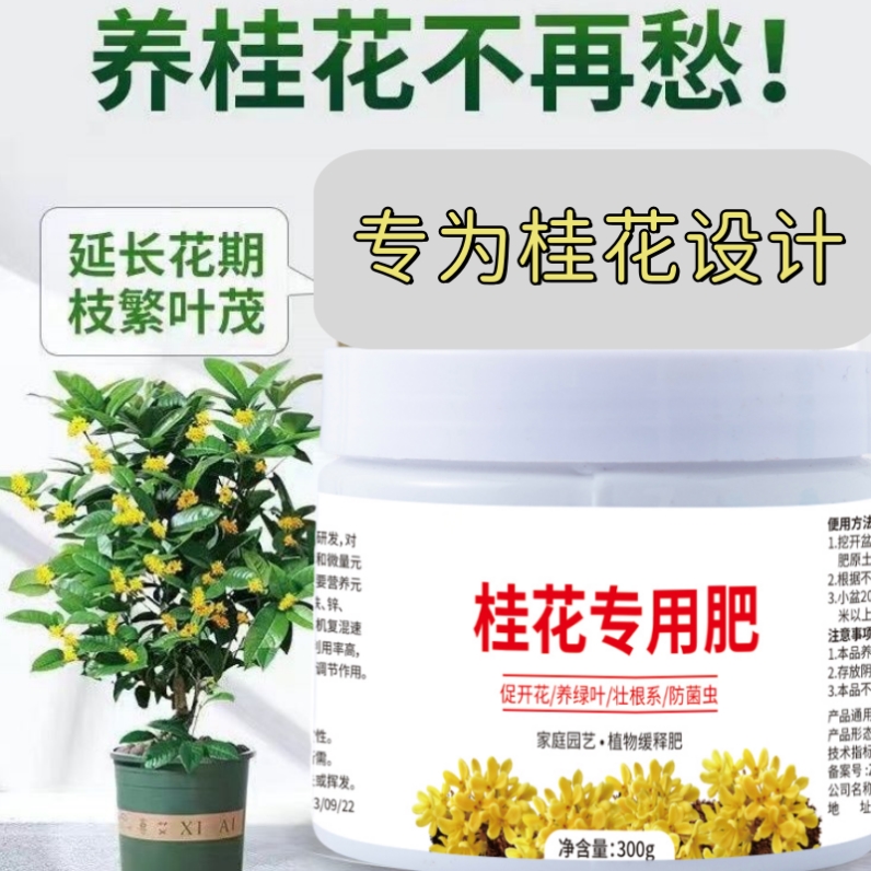 桂花树肥料专用肥桂花树专用颗粒肥专治枯叶干叶病