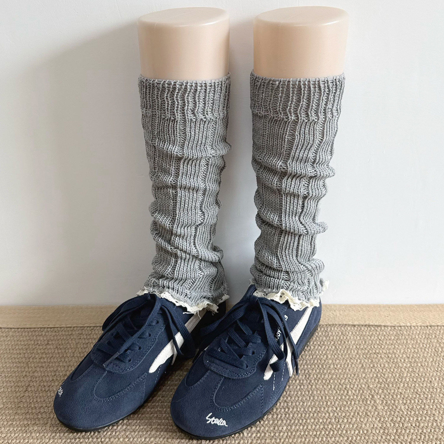 韩版ins潮灰色小腿袜女甜美花边白色腿套春秋季针织咖色中筒袜套,女士内衣/男士内衣/家居服,中筒袜,淘宝优惠券,粉丝福利购,淘宝优惠卷