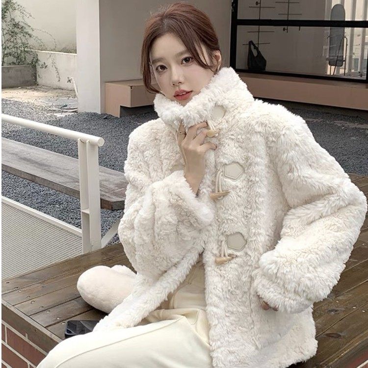 软糯糯羊羔毛外套女2025冬