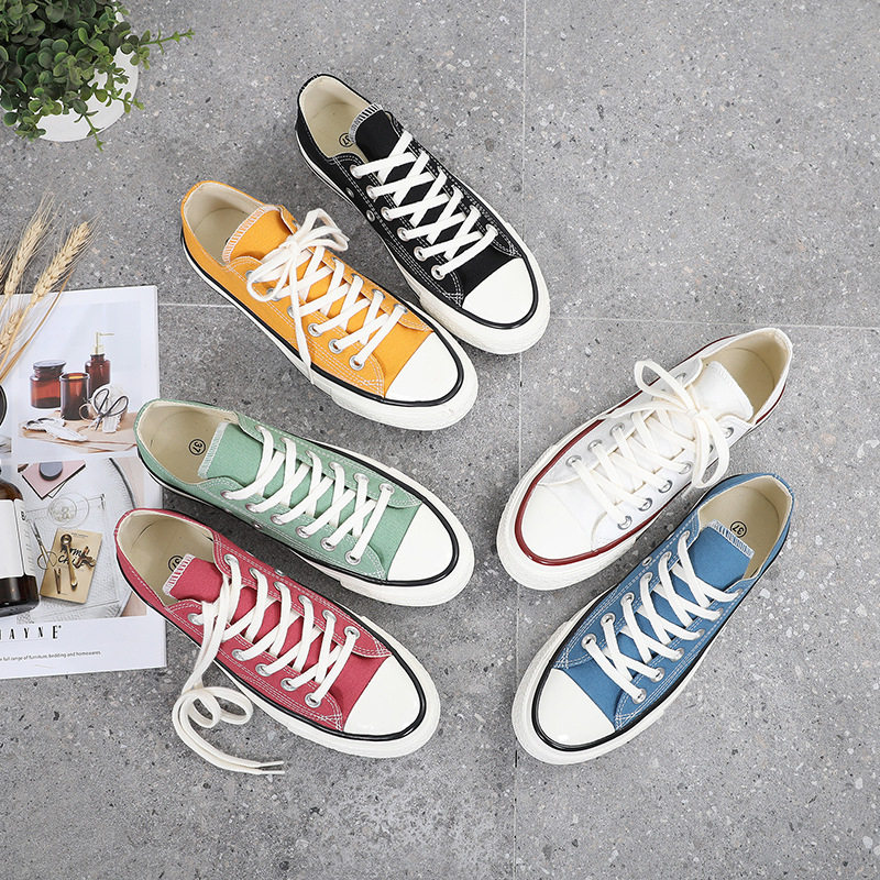 鲁泰秋冬新款高帮帆布鞋女1970s板鞋系带潮鞋女街头休闲女鞋,女鞋,帆布鞋,淘宝优惠券,粉丝福利购,淘宝优惠卷