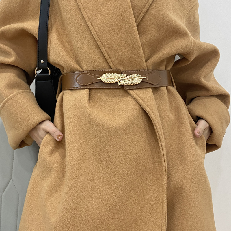 牛皮腰封时尚百搭装饰大衣西装松紧弹力搭配毛衣连衣裙真皮腰带女,服饰配件/皮带/帽子/围巾,腰带/皮带/腰链,淘宝优惠券,粉丝福利购,淘宝优惠卷