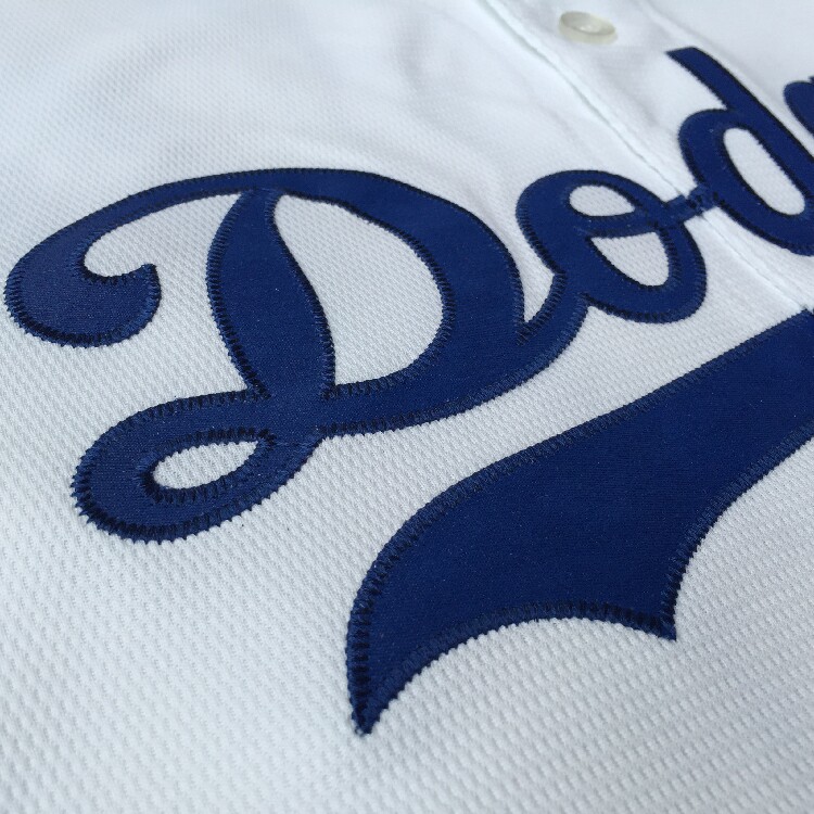 [ ] MLB 다저스 반팔 반팔 티셔츠 자수 어린이 부모 - 자식 남성과 여성 커플 여름 야구 유니폼