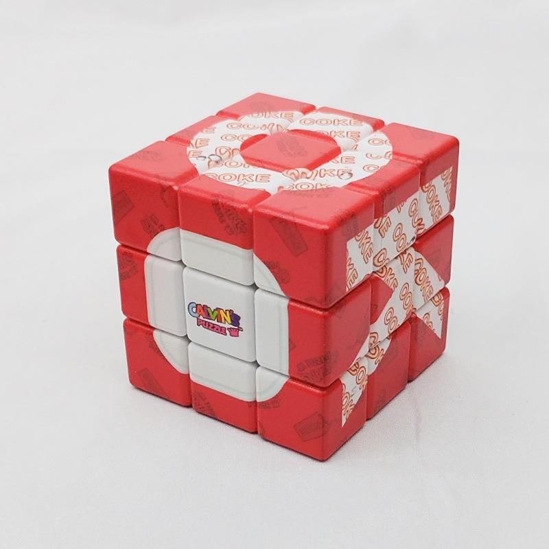 Calvin's卡尔文Yummy Icy COKE 3x3 cube 冰可乐图案三阶魔方
