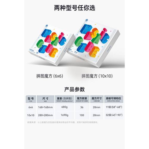 GAN马赛克拼图魔方创意DIY礼物磁力定位板6X6Mosaic Cubes10X110