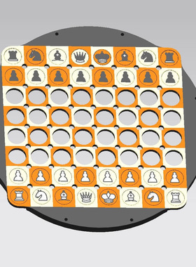 3D打印 魔表磁力版迷宫国际象棋Magnetic R ubik's clock平面魔方